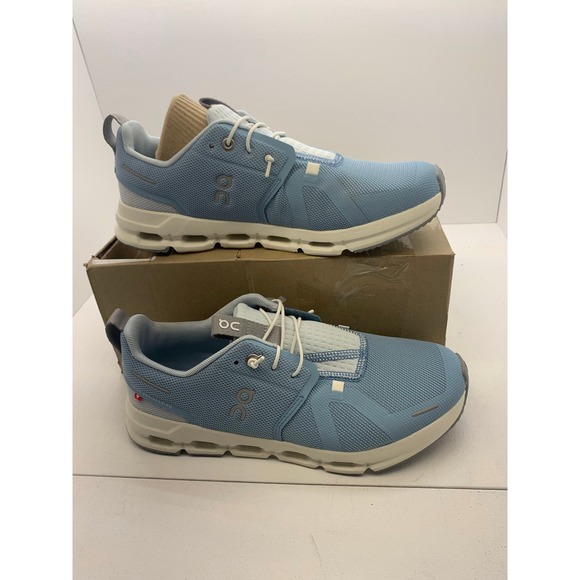 On Cloud Sky Kids Running Sneakers Wash Ivory Blue 3YD11441484 Youth Size 6 - Picture 2 of 11